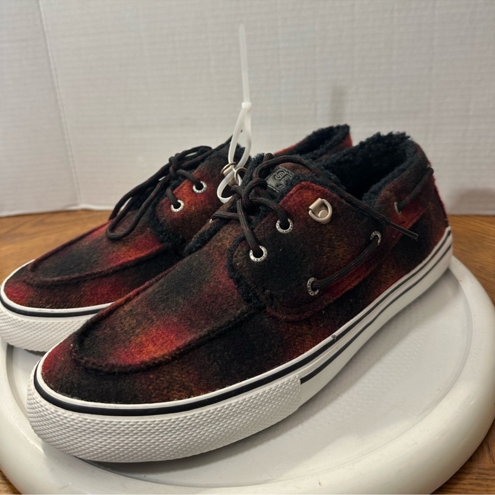 🆕Sperry Men's Buffalo Plaid Wool Sneakers
